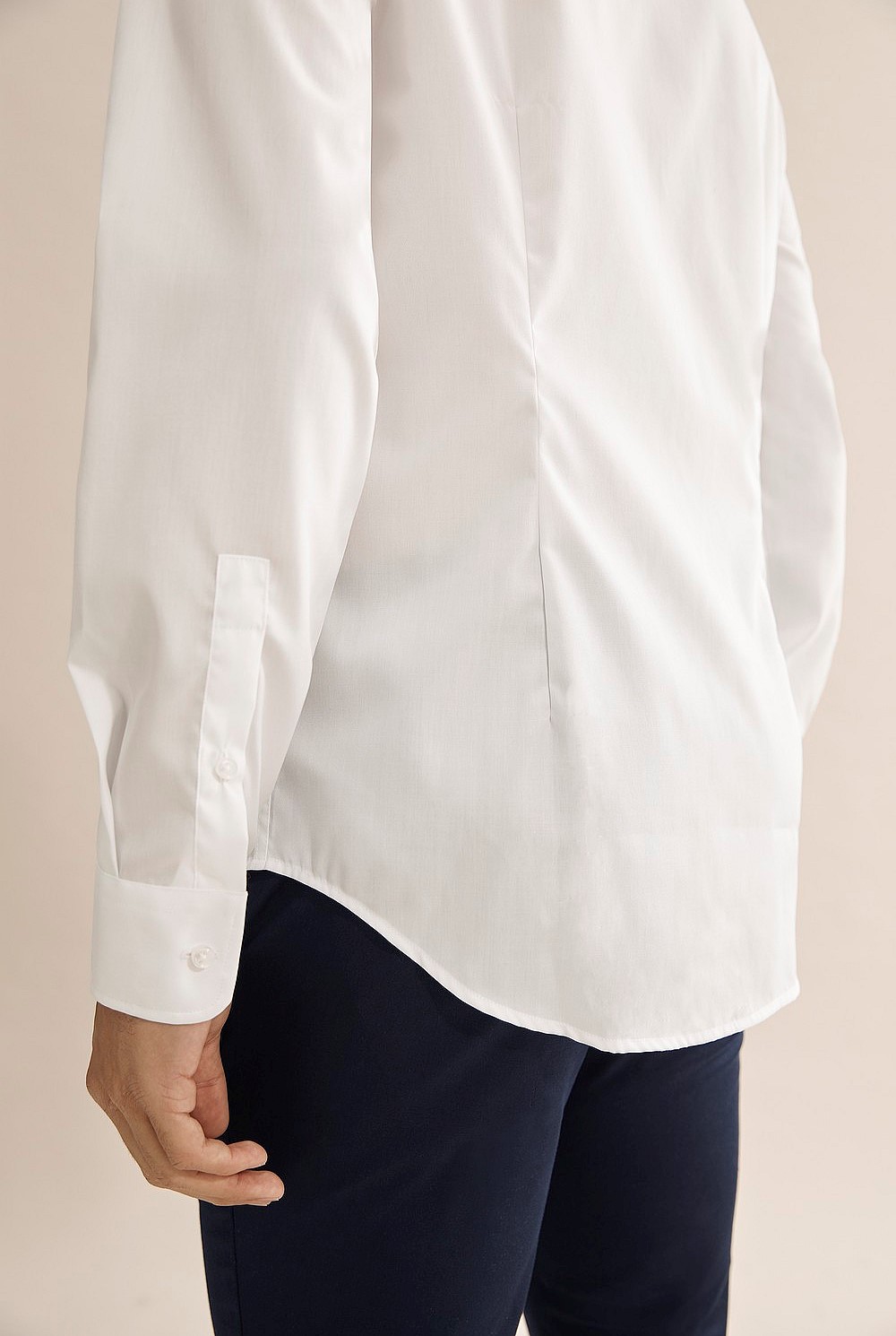 Slim Poplin Travel Shirt