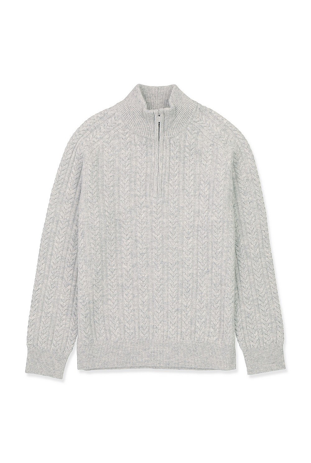 Cable Half Zip Knit