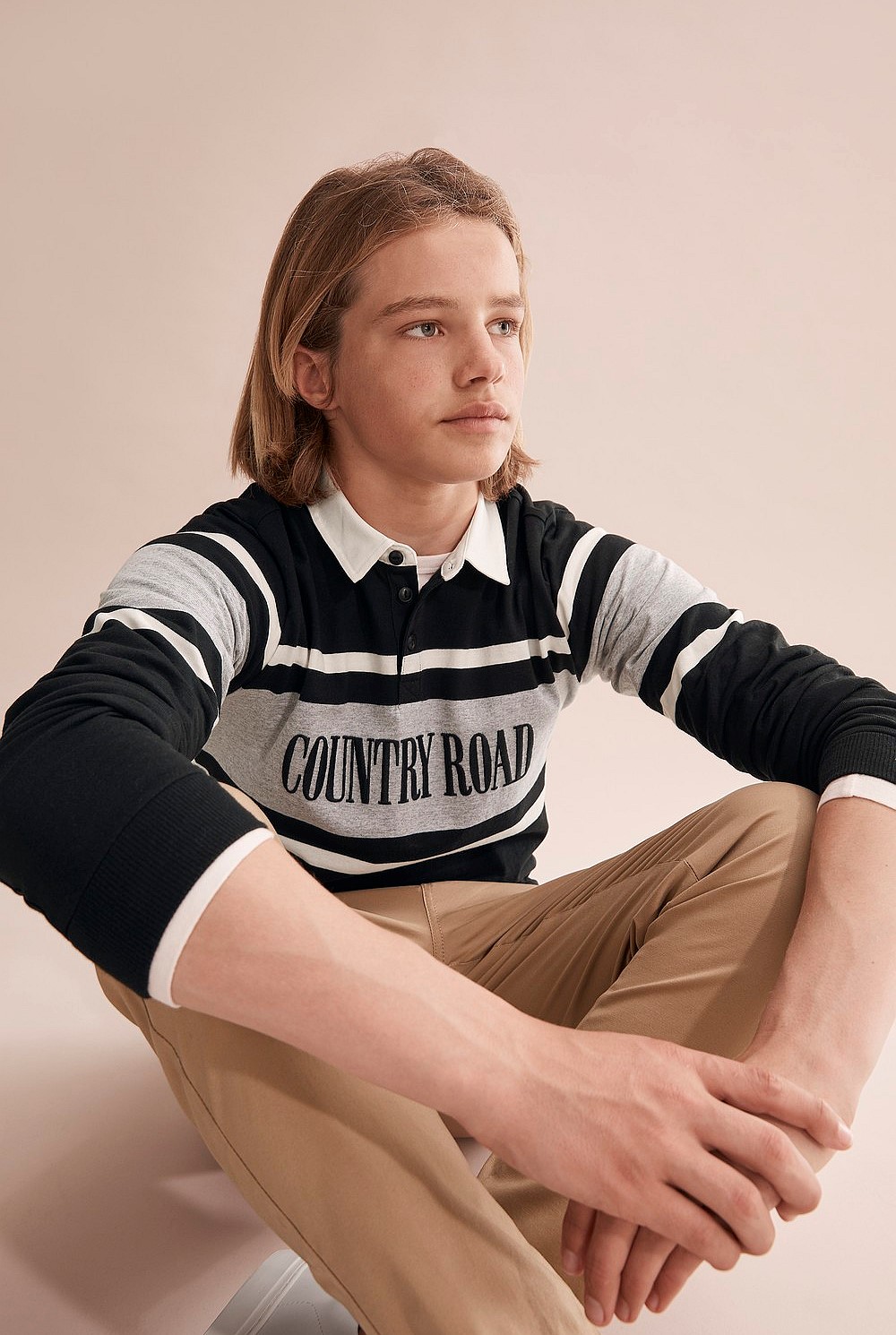 Teen Stripe Heritage Rugby