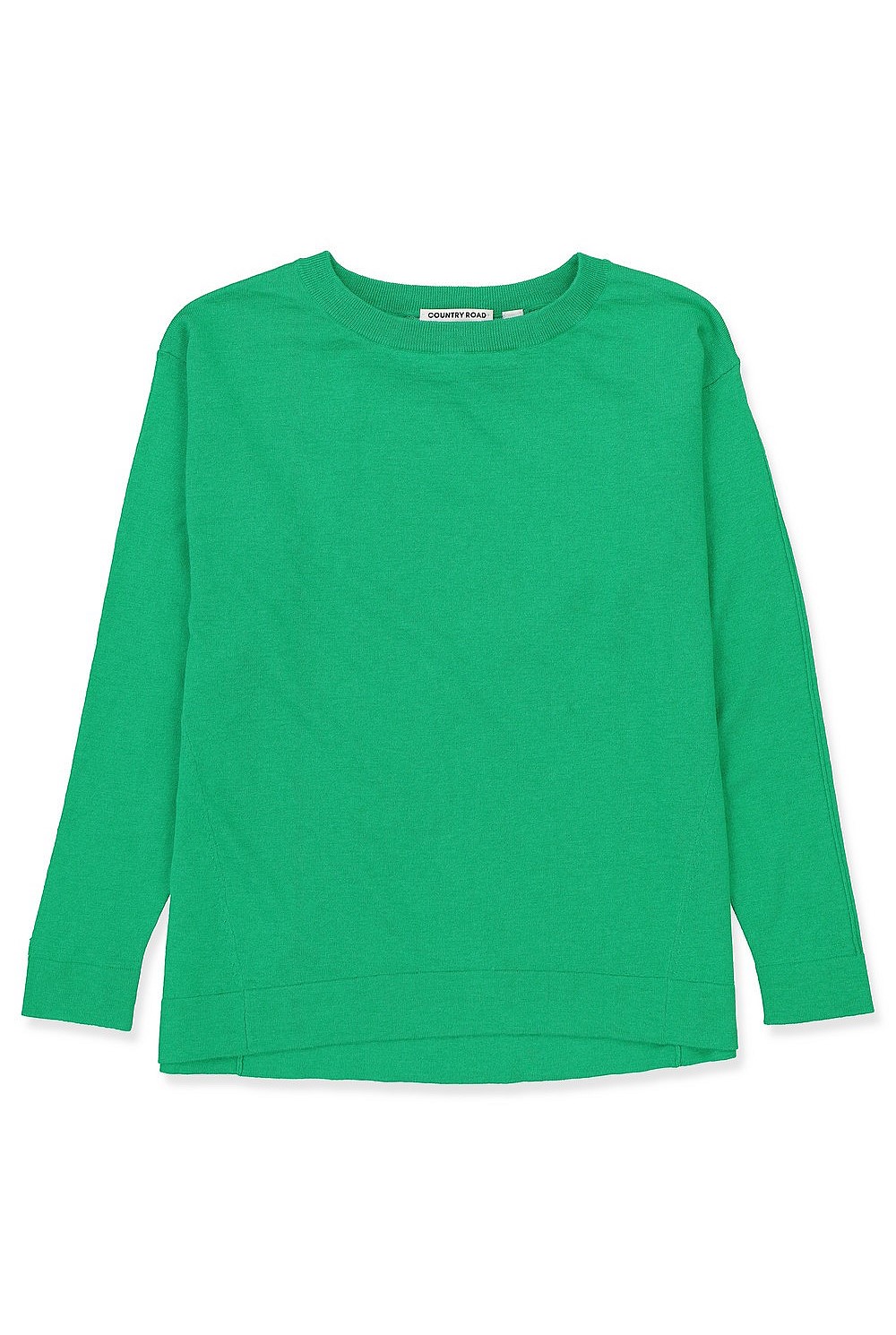 Boat Neck Wool Cotton Sweater