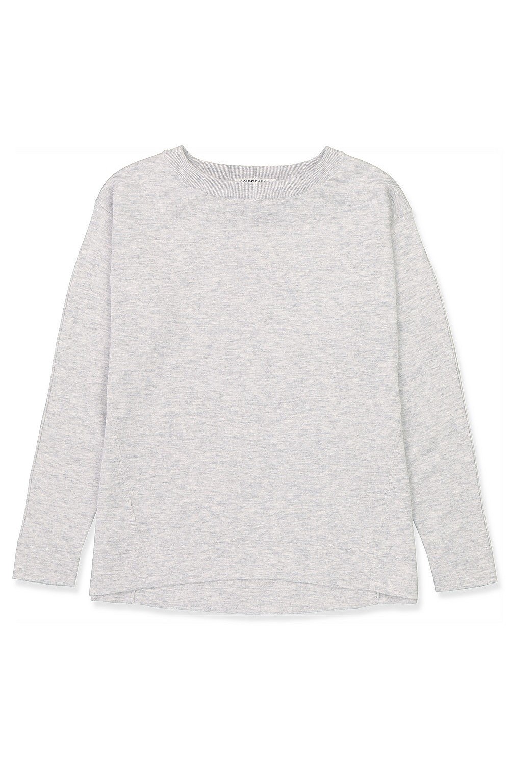 Boat Neck Wool Cotton Sweater
