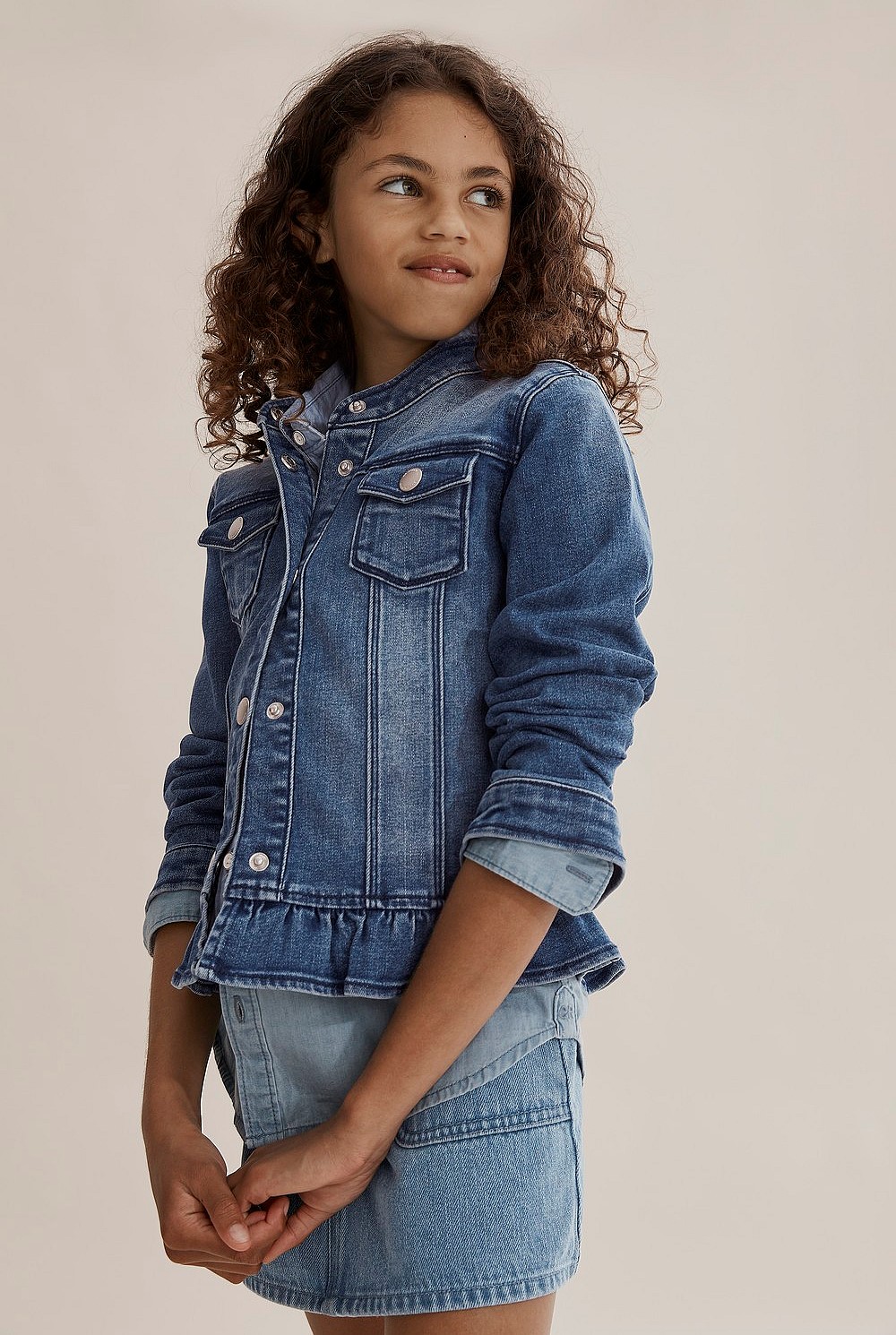 Frill Denim Jacket