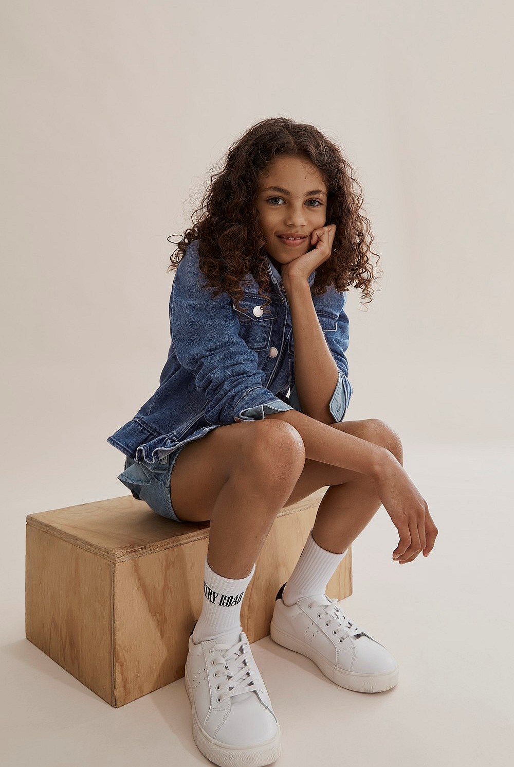Frill Denim Jacket
