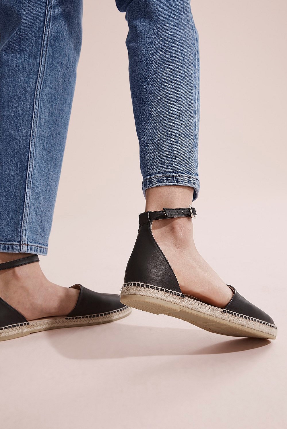 Leather Espadrille