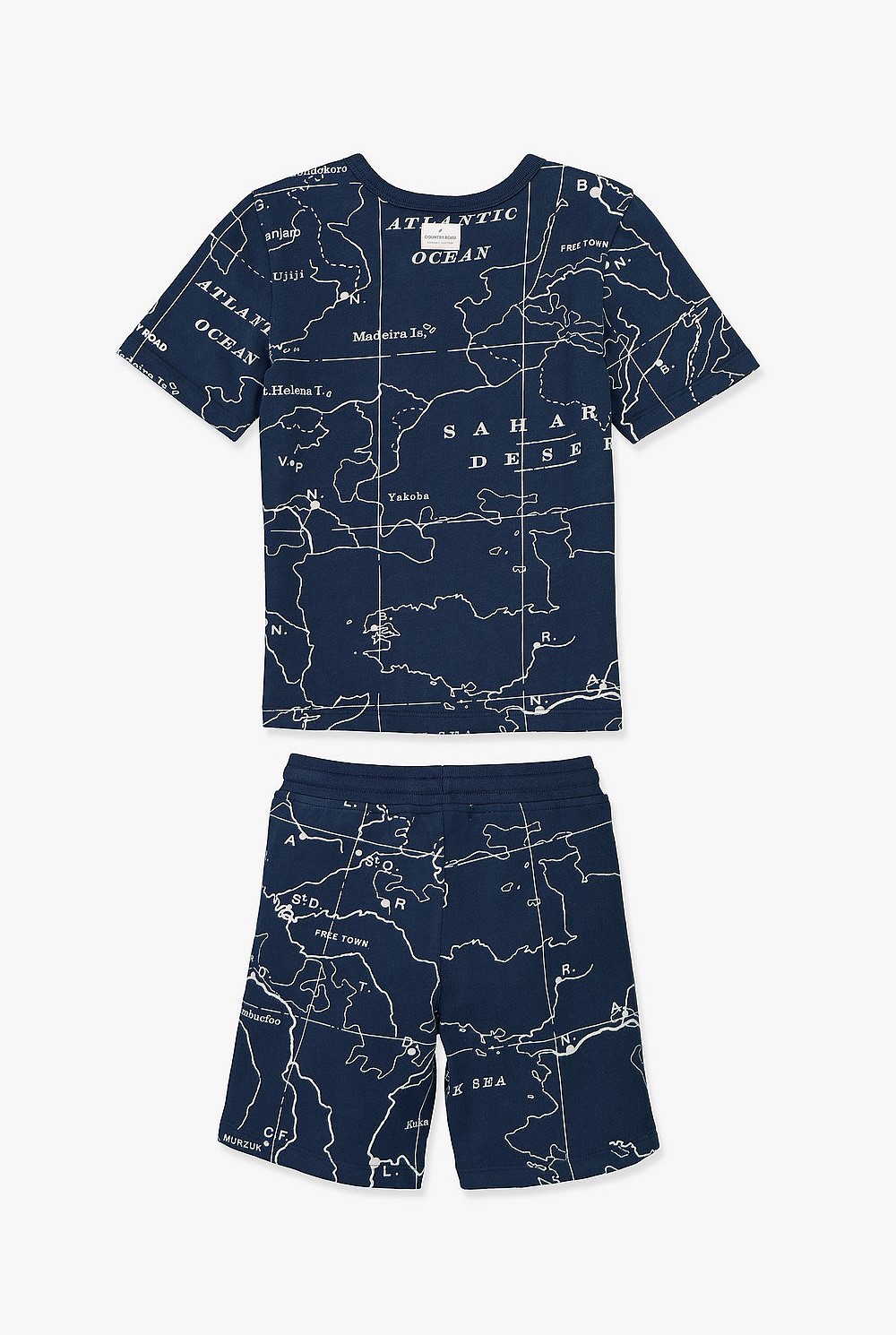 Organically Grown Cotton Map Pyjama Set