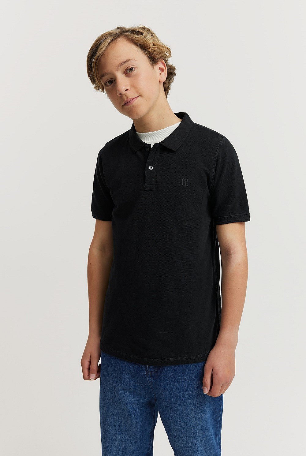 Teen Recycled Cotton Blend Polo Shirt