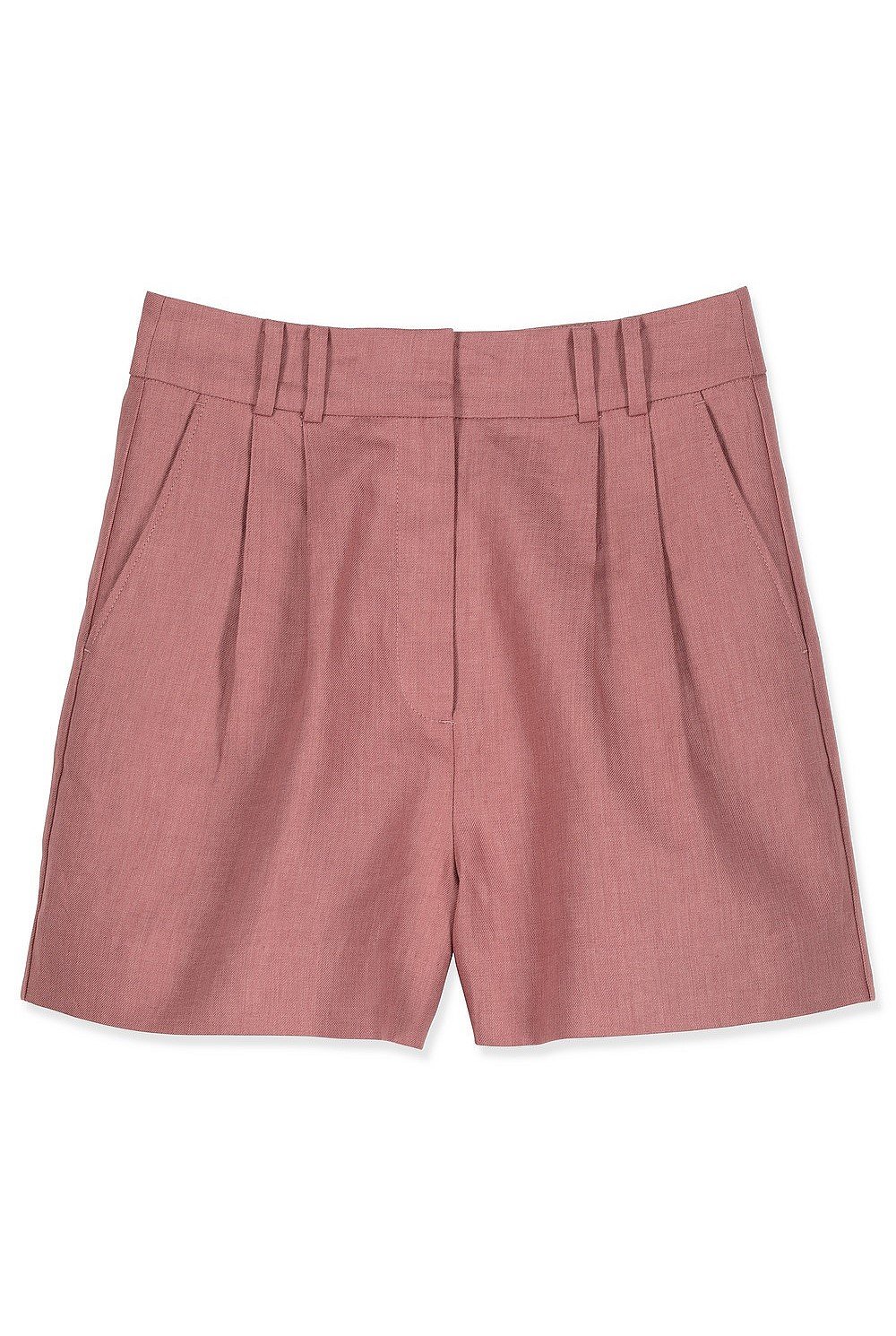 Organically Grown Linen Darted High Waist Short