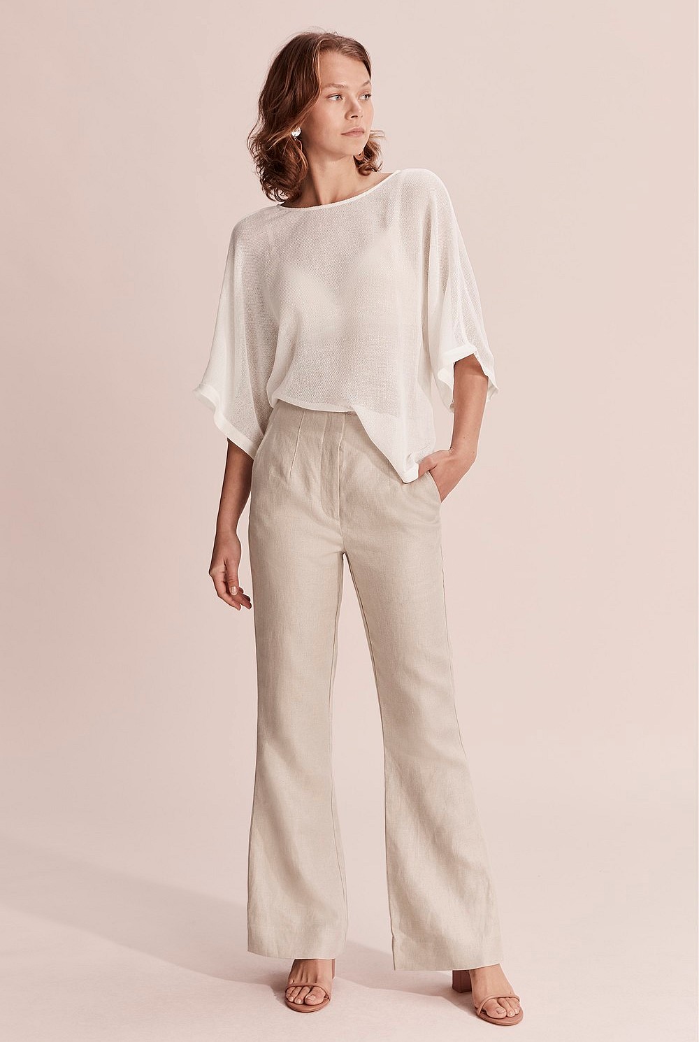 Mesh Kimono Sleeve Top
