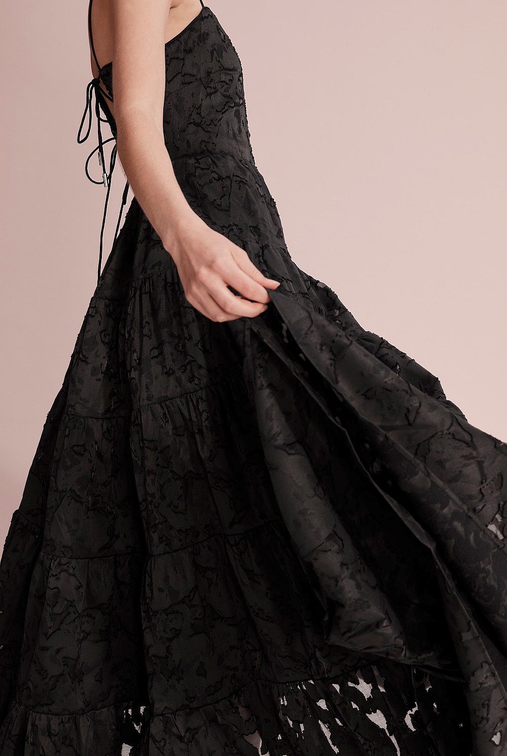 Textured Tiered Dress