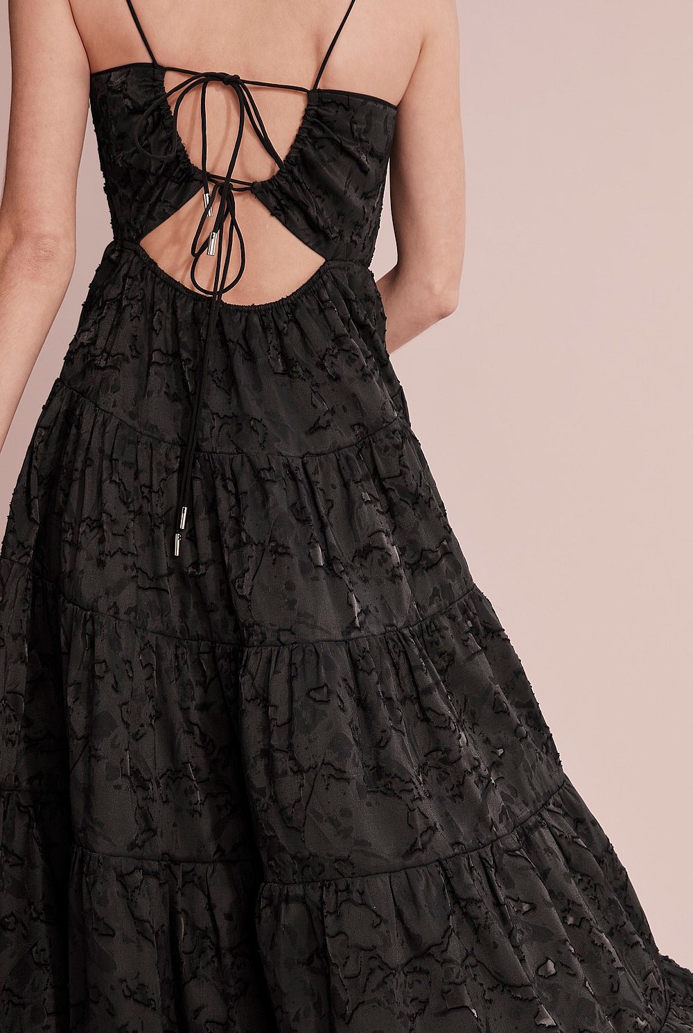 Textured Tiered Dress