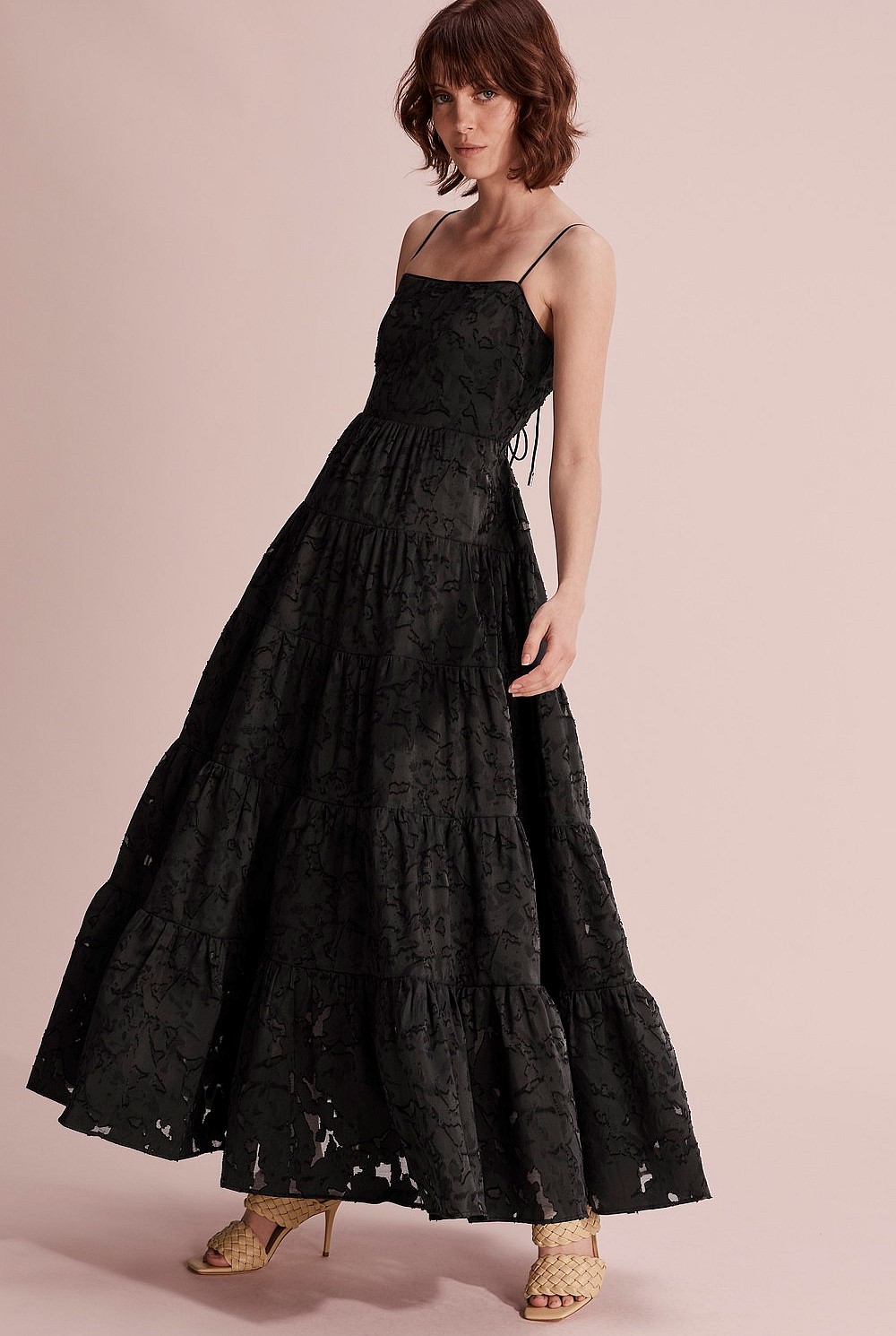 Textured Tiered Dress