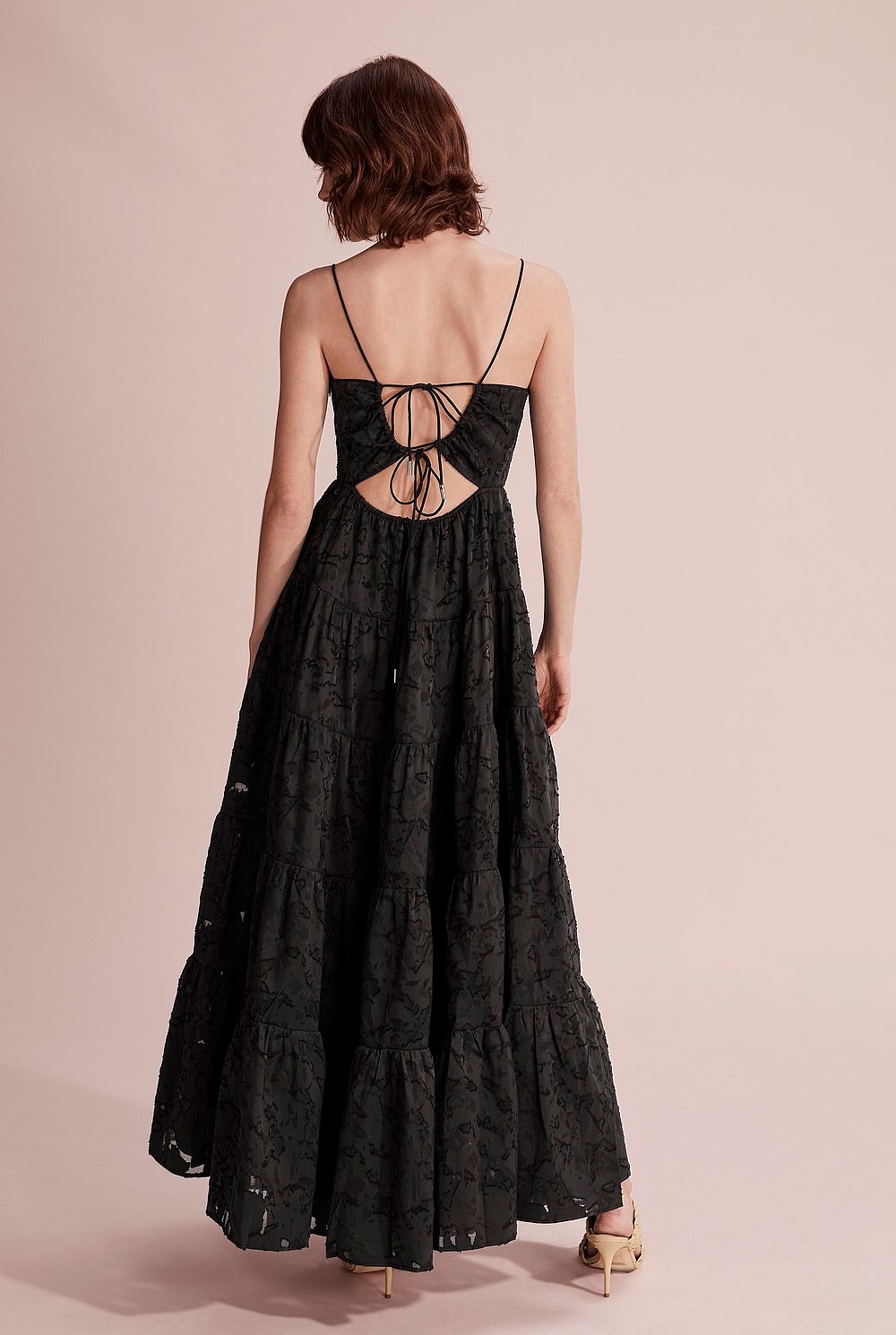 Textured Tiered Dress