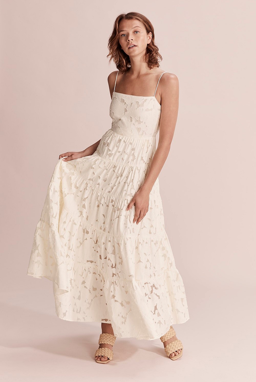 Textured Tiered Dress
