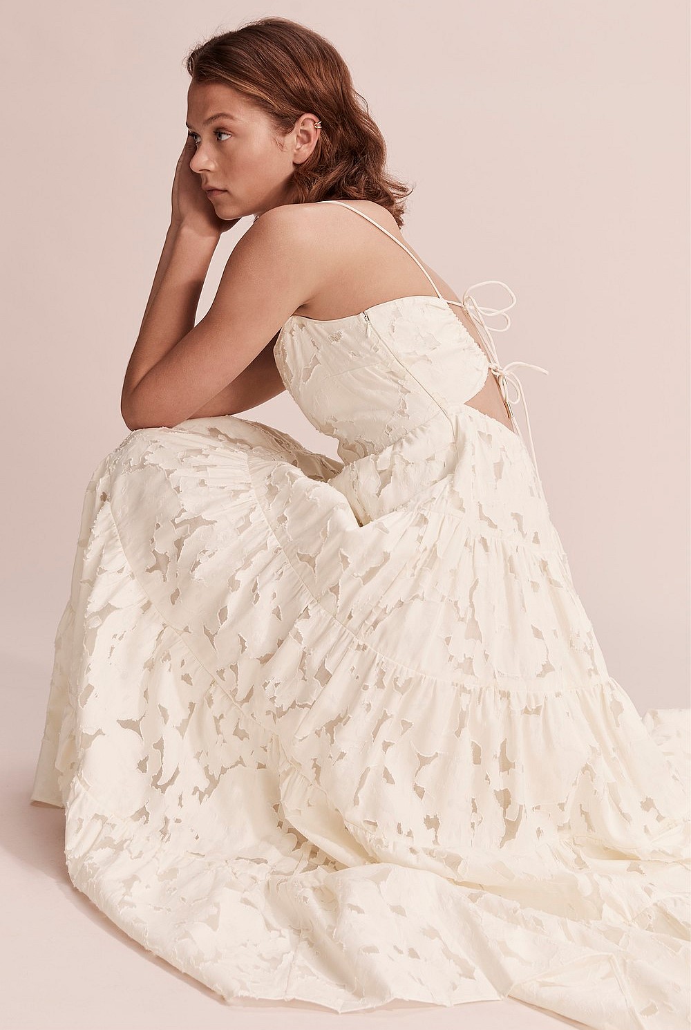 Textured Tiered Dress