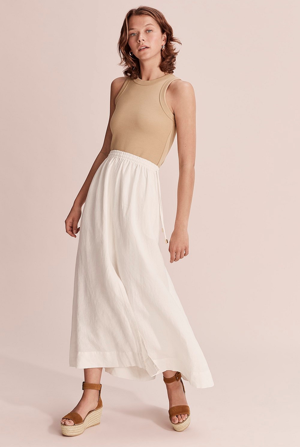 Full Organically Grown Linen Skirt