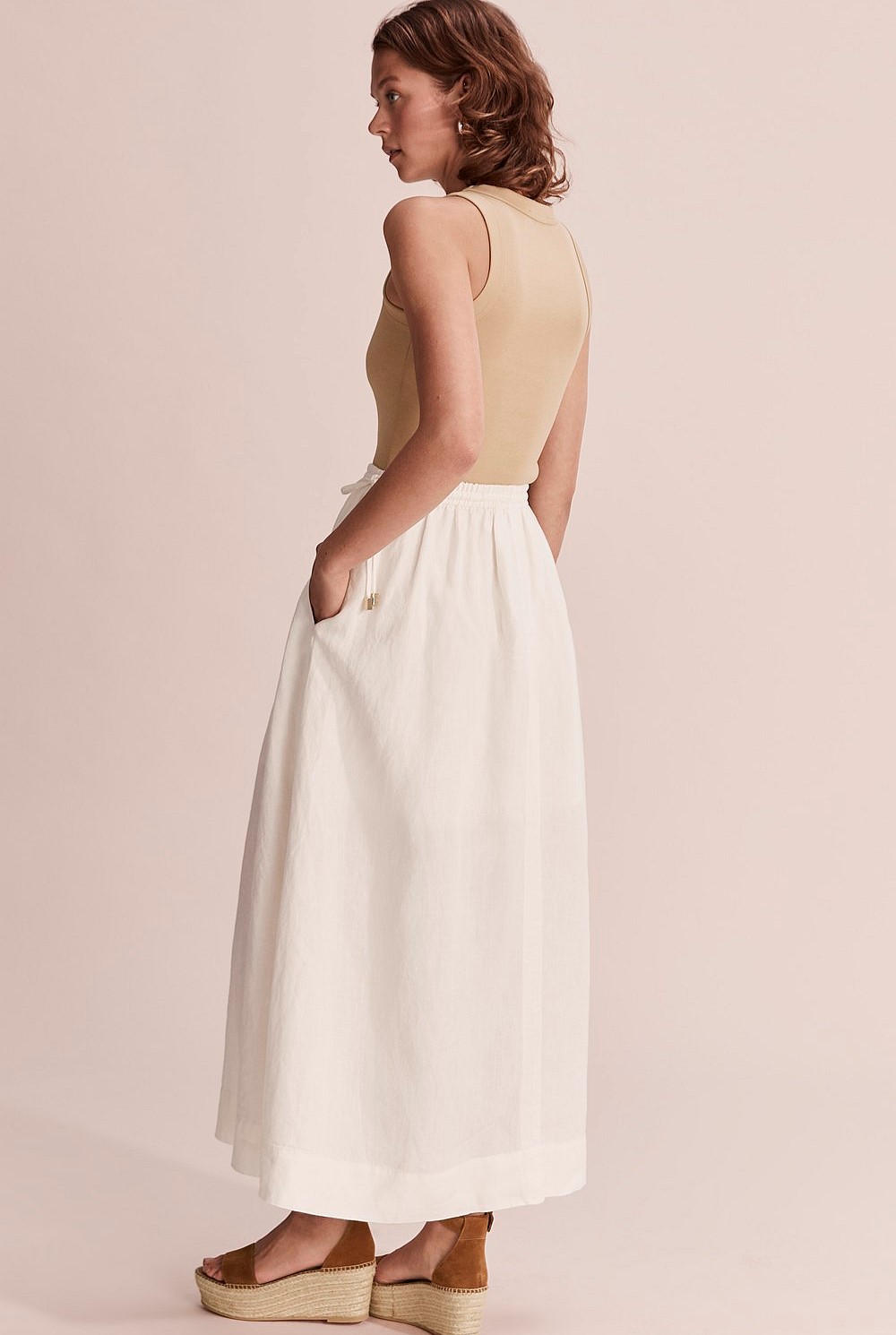 Full Organically Grown Linen Skirt