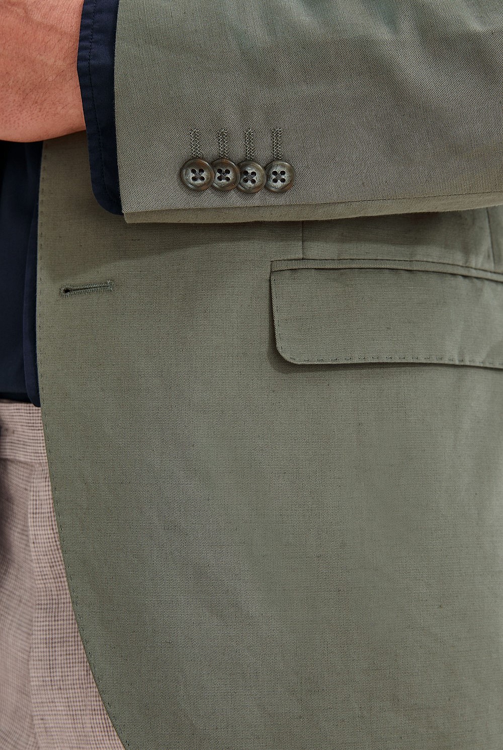 Slim Cotton Linen Blazer