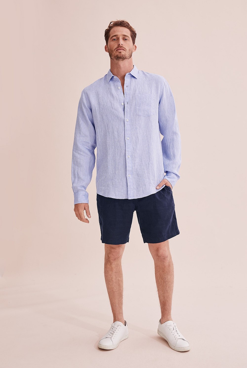 Regular Fit Linen Shirt