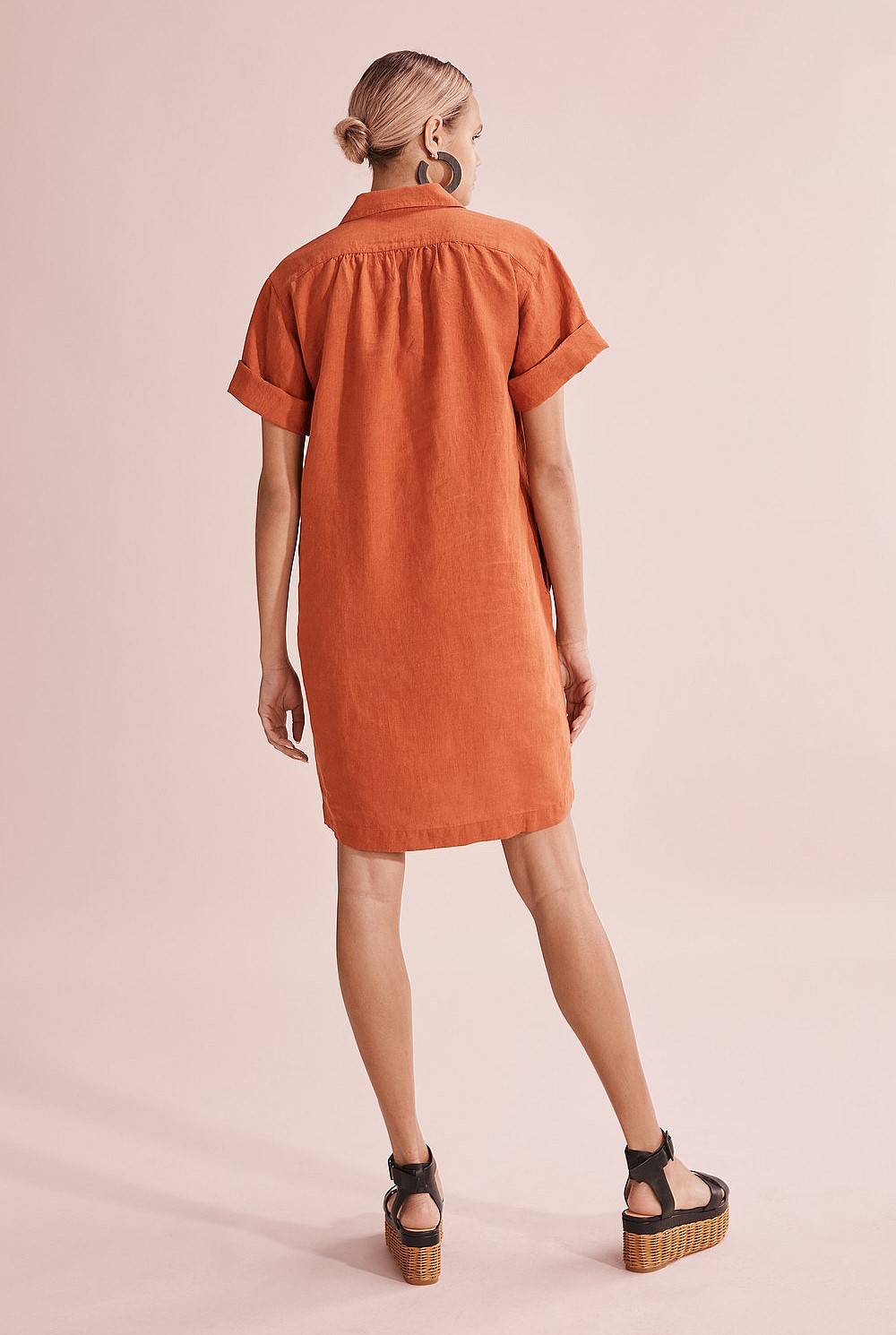Linen Popover Dress