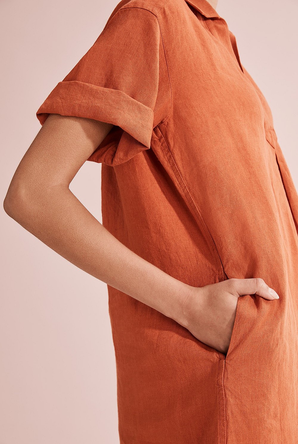 Linen Popover Dress