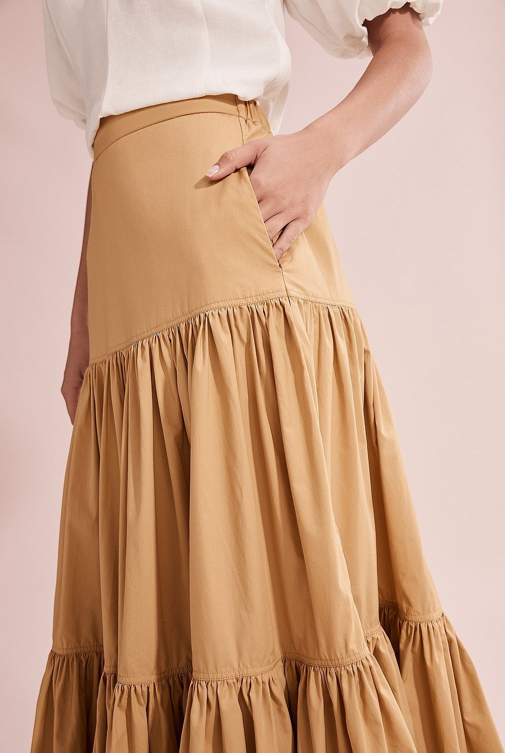 Tiered Maxi Skirt
