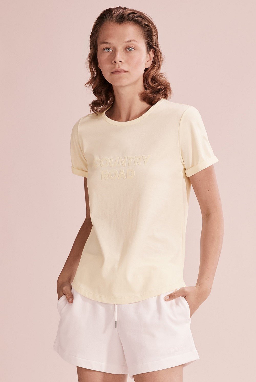 Verified Australian Cotton Flocked Logo T-Shirt