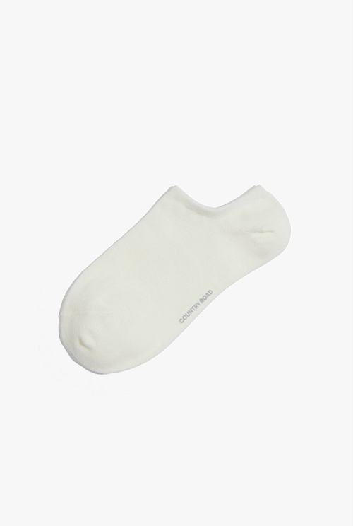 White Australian Cotton Sneaker Sock - Socks & Tights | Country Road
