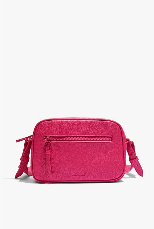 Raspberry Strap Detail Crossbody Bag Bags Country Road