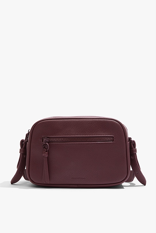 Plum Strap Detail Crossbody Bag Bags Country Road