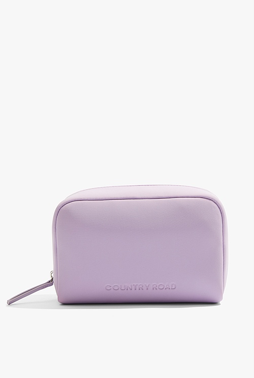 Dusty Lilac Neoprene Medium Cosmetic Case Bags Country Road