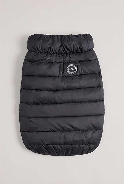Charcoal Recycled Alpine Reversible Puffer Vest - Pet Accessories ...
