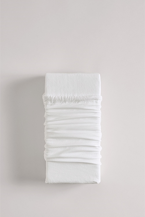 White Brae Australian Cotton King Single Fitted Sheet Sheets