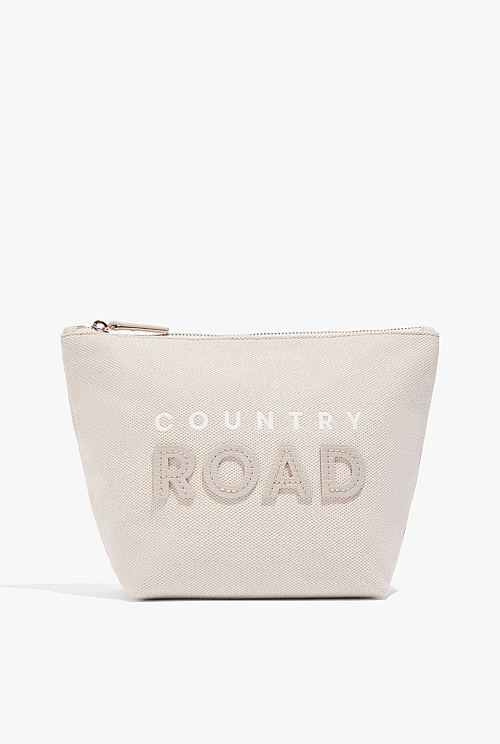 Natural Applique Tri Cosmetic Case Bag Bags Country Road