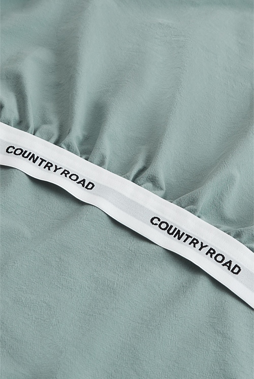 Blue Gum Brae Australian Cotton King Single Fitted Sheet Sheets