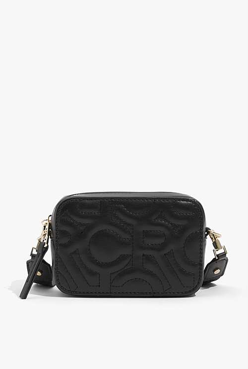 Black Quilted Logo Bag New Logo Country Road