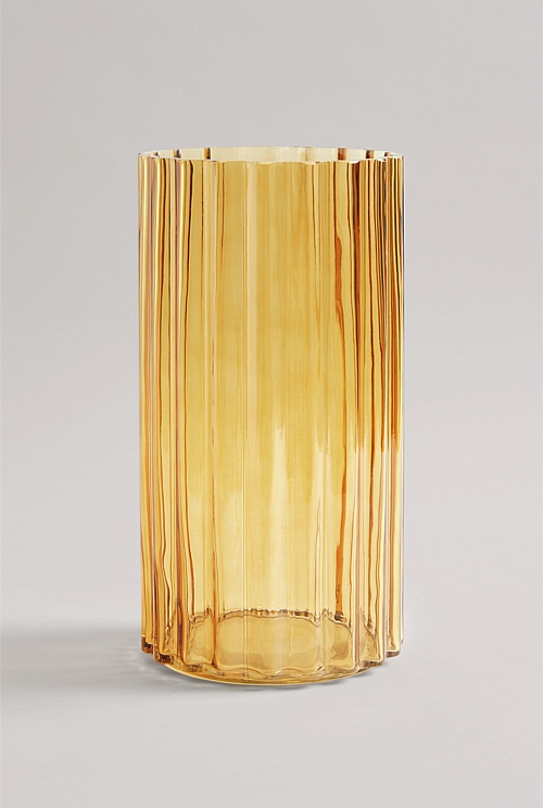 Ochre Preston Large Glass Vase Vases Country Road