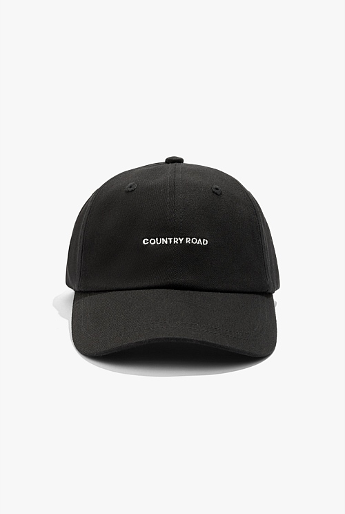 black-mini-logo-cap-hats-scarves-gloves-country-road