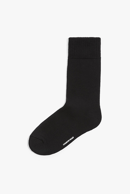 Black Boot Crew Sock - Socks & Tights | Country Road