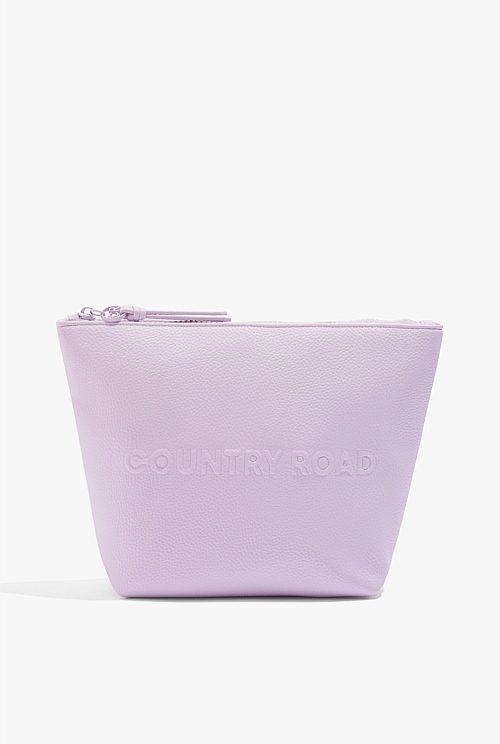 Violet Tint Branded Detail Tri Cosmetic Bag Bags Country Road