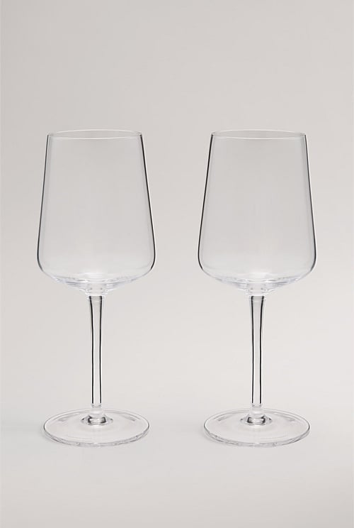 Clear Alto White Wine Glass Set of 2 Glasses Country Road