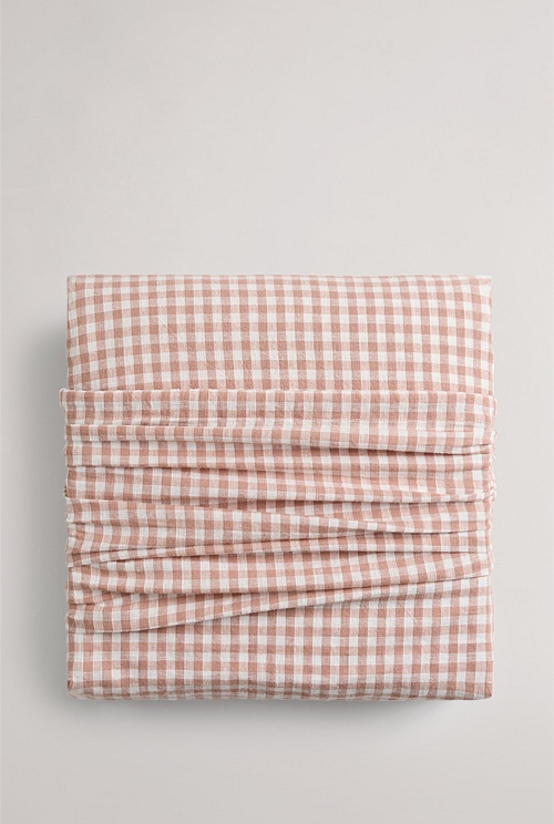Pink Salt Noni Gingham King Quilt Cover King Quilt Covers Country Road