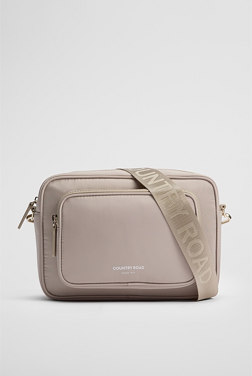 Sand Recycled Polyester Soft Crossbody Bag - Bags | Country Road