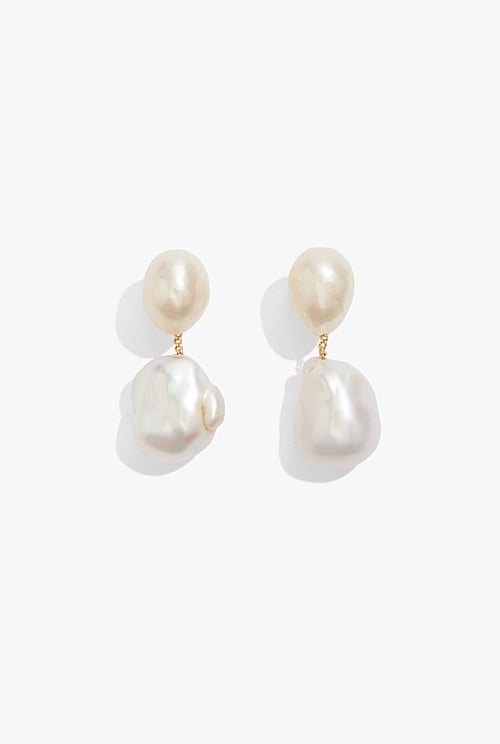 Gold Freshwater Drop Earring - Earrings | Country Road