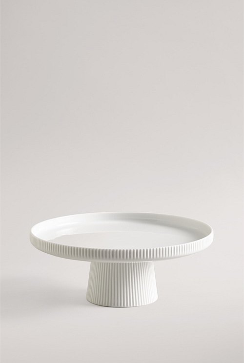White Barwon Small Cake Stand Serving Country Road