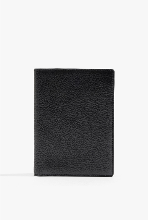 Black Leather Passport Holder - Wallets & Leather Goods | Country Road