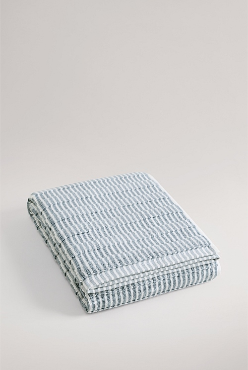 Mineral Blue Pippa Australian Cotton Bath Mat Towels & Mats Country Road