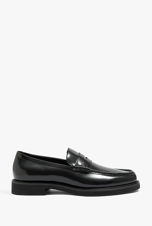 Black Wyatt Loafer - Casual Shoes | Country Road