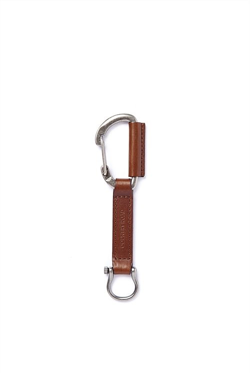 Rich Tan Leather Hook Keyring - Wallets & Leather Goods | Country Road