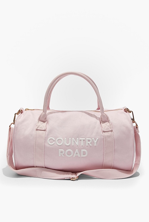 Pale Pink Branded Overnight Bag Accessories Country Road pale-pink-branded-overnight-bag-accessories-country-road