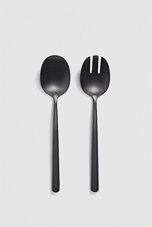 Graphite Nolan Salad Servers Serving Country Road